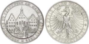 1 Thaler Free City of Frankfurt Silver 