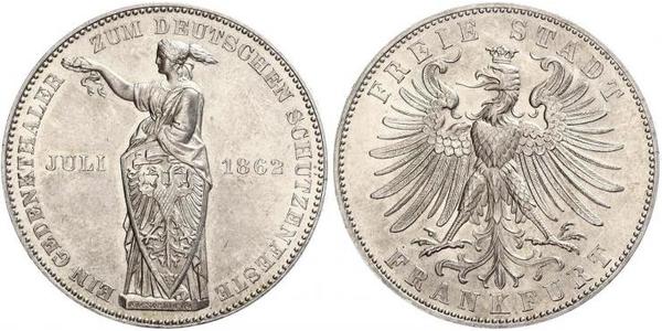 1 Thaler Free City of Frankfurt Silver 