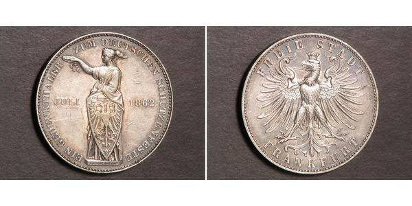 1 Thaler Free City of Frankfurt Silver 