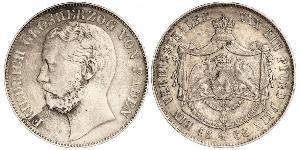 1 Thaler Grand Duchy of Baden (1806-1918) Silver Frederick I, Grand Duke of Baden (1826 - 1907)