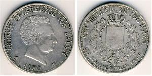 1 Thaler Grand Duchy of Baden (1806-1918) Silver 