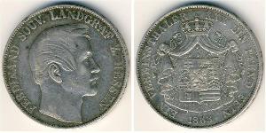 1 Thaler Grand Duchy of Hesse (1806 - 1918) Silver Ferdinand, Landgrave of Hesse-Homburg