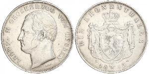 1 Thaler Grand Duchy of Hesse (1806 - 1918) Silver Louis II, Grand Duke of Hesse