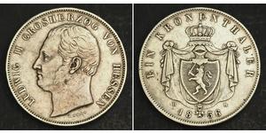 1 Thaler Grand Duchy of Hesse (1806 - 1918) Silver Louis II, Grand Duke of Hesse