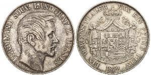 1 Thaler Grand Duchy of Hesse (1806 - 1918) Silver Ferdinand, Landgrave of Hesse-Homburg