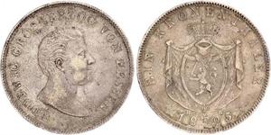 1 Thaler Grand Duchy of Hesse (1806 - 1918) Silver Louis I, Grand Duke of Hesse