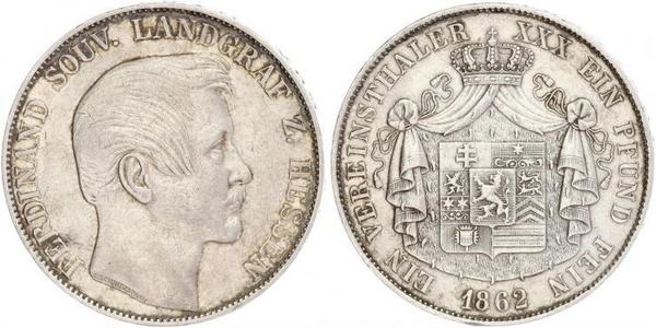 1 Thaler Grand Duchy of Hesse (1806 - 1918) Silver Ferdinand, Landgrave of Hesse-Homburg