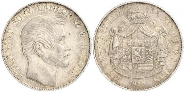 1 Thaler Grand Duchy of Hesse (1806 - 1918) Silver Ferdinand, Landgrave of Hesse-Homburg