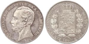 1 Thaler Grand Duchy of Oldenburg (1814 - 1918) Silver Peter II, Grand Duke of Oldenburg (1827 - 1900)
