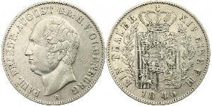 1 Thaler Grand Duchy of Oldenburg (1814 - 1918) Silver Augustus, Grand Duke of Oldenburg