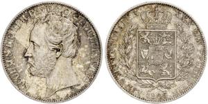 1 Thaler Grand Duchy of Oldenburg (1814 - 1918) Silver Peter II, Grand Duke of Oldenburg (1827 - 1900)