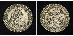 1 Thaler Habsburg Empire (1526-1804) Silver Leopold I, Holy Roman Emperor (1640-1705)