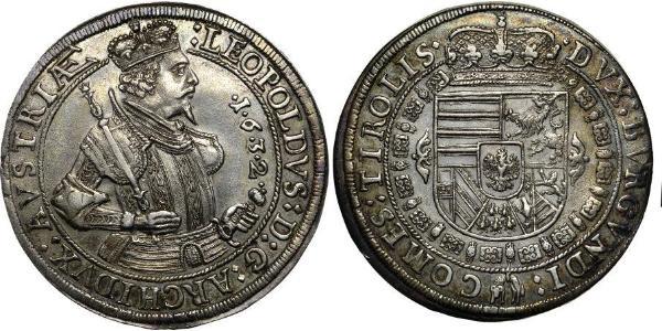 1 Thaler Habsburg Empire (1526-1804) Silver Leopold V, Archduke of Austria (1586 – 1632)