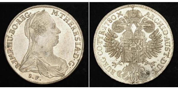 1 Thaler Habsburg Empire (1526-1804) / Austria  Silver Maria Theresa of Austria (1717 - 1780)