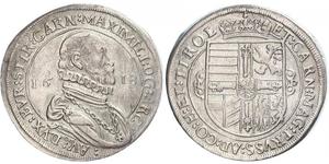 1 Thaler Holy Roman Empire (962-1806) Silver Maximilian III, Archduke of Austria (1558 – 1618)