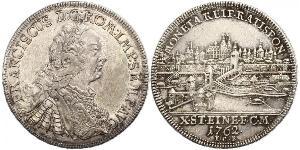 1 Thaler Holy Roman Empire (962-1806) Silver Francis I, Holy Roman Emperor (1708-1765)