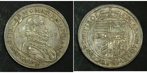 1 Thaler Holy Roman Empire (962-1806) Silver Maximilian III, Archduke of Austria (1558 – 1618)
