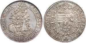 1 Thaler Holy Roman Empire (962-1806) Silver Leopold I, Holy Roman Emperor (1640-1705)