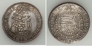 1 Thaler Holy Roman Empire (962-1806) Silver Leopold I, Holy Roman Emperor (1640-1705)