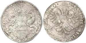 1 Thaler Holy Roman Empire (962-1806) Silver Maximilian II, Holy Roman Emperor (1527- 1576)