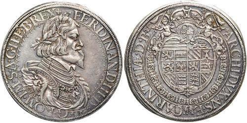 1 Thaler Holy Roman Empire (962-1806) Silver Ferdinand III, Holy Roman Emperor (1608-1657)