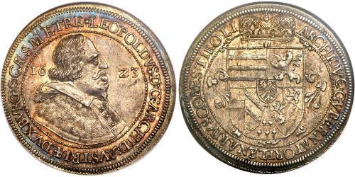 1 Thaler Holy Roman Empire (962-1806) Silver Leopold V, Archduke of Austria (1586 – 1632)