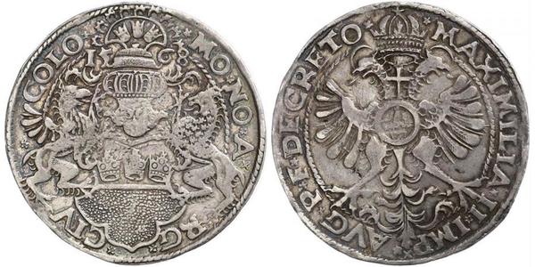 1 Thaler Holy Roman Empire (962-1806) Silver Maximilian II, Holy Roman Emperor (1527- 1576)