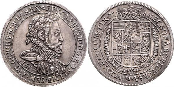 1 Thaler Holy Roman Empire (962-1806) Silver Rudolf II, Holy Roman Emperor (1552 - 1612)