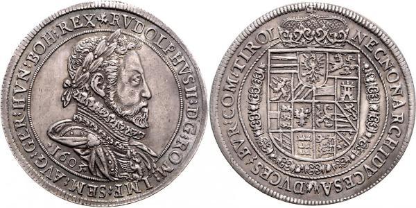 1 Thaler Holy Roman Empire (962-1806) Silver Rudolf II, Holy Roman Emperor (1552 - 1612)