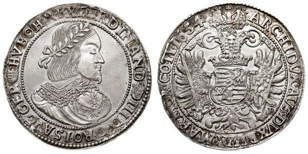 1 Thaler Holy Roman Empire (962-1806) Silver Ferdinand III, Holy Roman Emperor (1608-1657)