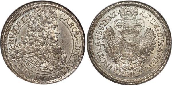1 Thaler Holy Roman Empire (962-1806) Silver Charles VI, Holy Roman Emperor (1685-1740)