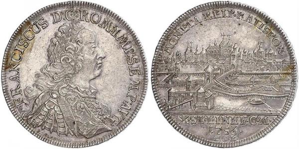 1 Thaler Holy Roman Empire (962-1806) Silver Francis I, Holy Roman Emperor (1708-1765)