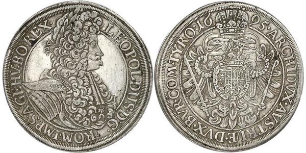 1 Thaler Holy Roman Empire (962-1806) Silver Leopold I, Holy Roman Emperor (1640-1705)