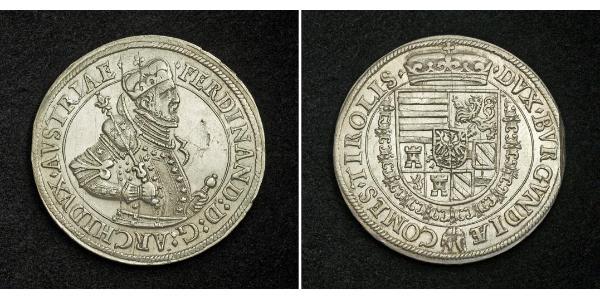 1 Thaler Holy Roman Empire (962-1806) Silver Ferdinand II, Holy Roman Emperor  (1578 -1637)