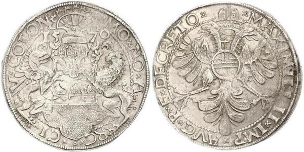1 Thaler Holy Roman Empire (962-1806) Silver Maximilian II, Holy Roman Emperor (1527- 1576)