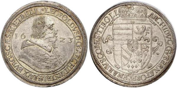 1 Thaler Holy Roman Empire (962-1806) Silver Leopold V, Archduke of Austria (1586 – 1632)