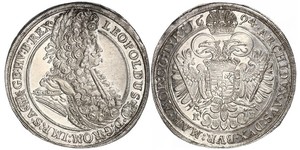 1 Thaler Hungary / Holy Roman Empire (962-1806) Silver Leopold I, Holy Roman Emperor (1640-1705)