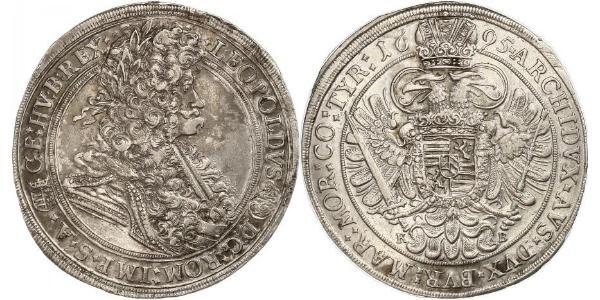 1 Thaler Hungary / Holy Roman Empire (962-1806) Silver Leopold I, Holy Roman Emperor (1640-1705)