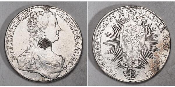 1 Thaler Hungary Silver Maria Theresa of Austria (1717 - 1780)