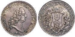 1 Thaler Imperial City of Augsburg (1276 - 1803) Silver Francis I, Holy Roman Emperor (1708-1765)