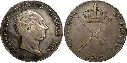 1 Thaler Kingdom of Bavaria (1806 - 1918) Silver Maximilian I Joseph of Bavaria (1756 - 1825)