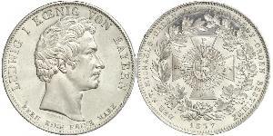 1 Thaler Kingdom of Bavaria (1806 - 1918) Silver Ludwig I of Bavaria (1786 – 1868)