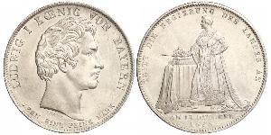 1 Thaler Kingdom of Bavaria (1806 - 1918) Silver Ludwig I of Bavaria (1786 – 1868)