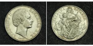 1 Thaler Kingdom of Bavaria (1806 - 1918) Silver Ludwig II of Bavaria (1845 – 1886)