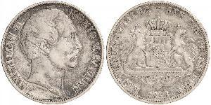 1 Thaler Kingdom of Bavaria (1806 - 1918) Silver Maximilian II of Bavaria (1811 - 1864)