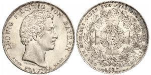 1 Thaler Kingdom of Bavaria (1806 - 1918) Silver Ludwig I of Bavaria (1786 – 1868)