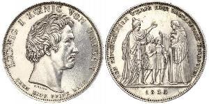 1 Thaler Kingdom of Bavaria (1806 - 1918) Silver Ludwig I of Bavaria (1786 – 1868)