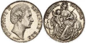 1 Thaler Kingdom of Bavaria (1806 - 1918) Silver Ludwig II of Bavaria (1845 – 1886)