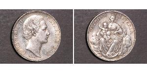 1 Thaler Kingdom of Bavaria (1806 - 1918) Silver Ludwig II of Bavaria (1845 – 1886)