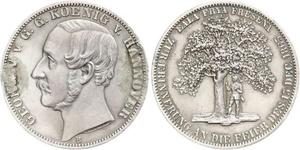 1 Thaler Kingdom of Hanover (1814 - 1866) Silver George V of Hanover (1819 - 1878)